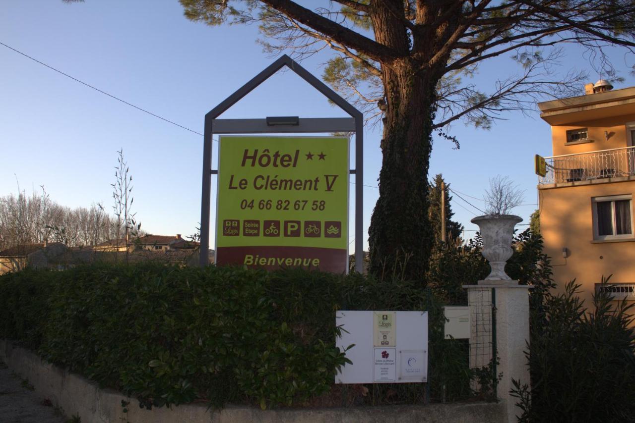 Logis Hotel Le Clement V Roquemaure  Bagian luar foto